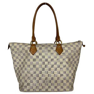 Louis Vuitton Shoulder Bag Tote Damier Saleya White Azur